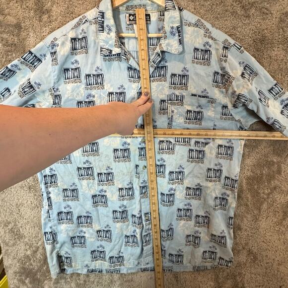 Columbia XCO Short Sleeve Button Down Camp Shirt Aloha Hawaiian Men's XXL 2X 2XL - Picture 7 of 7